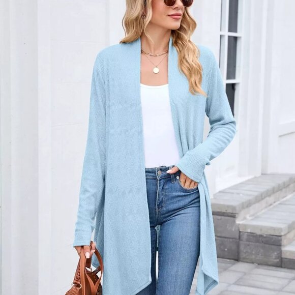 Open Front Long Cardigan - Picture 7 of 12